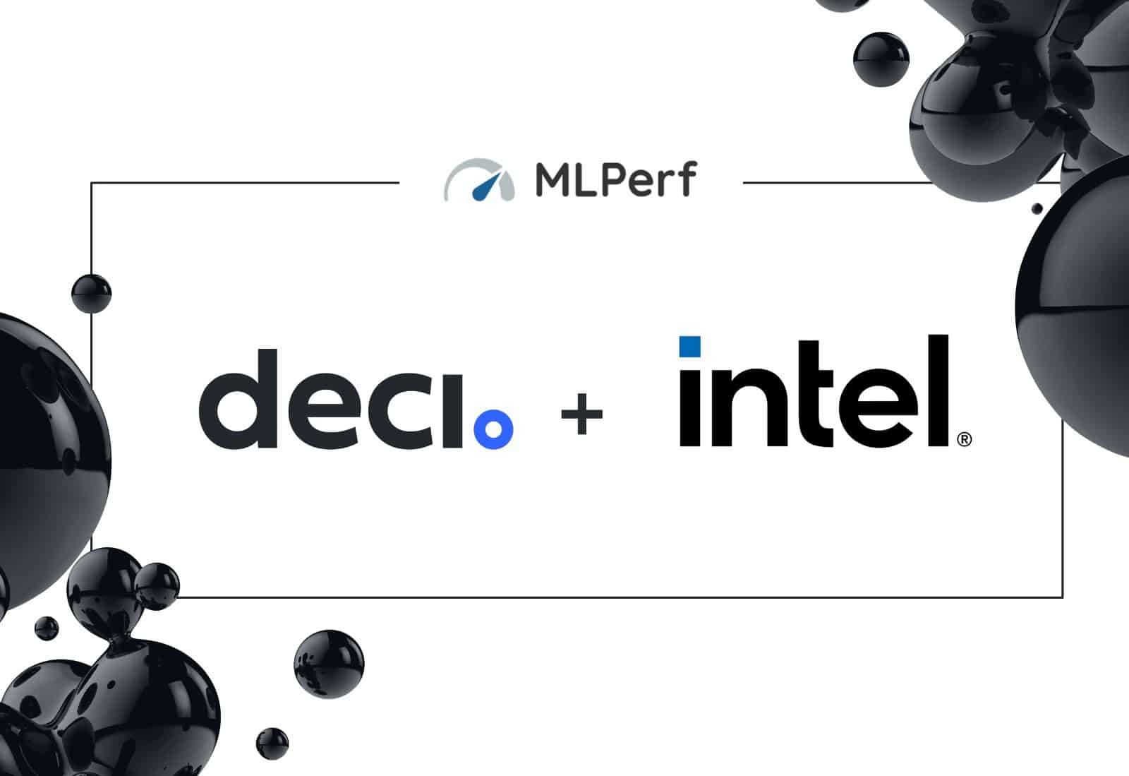 deci and intel MLPerf banner