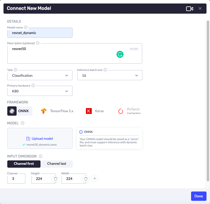 Deci Platform - Connect new model